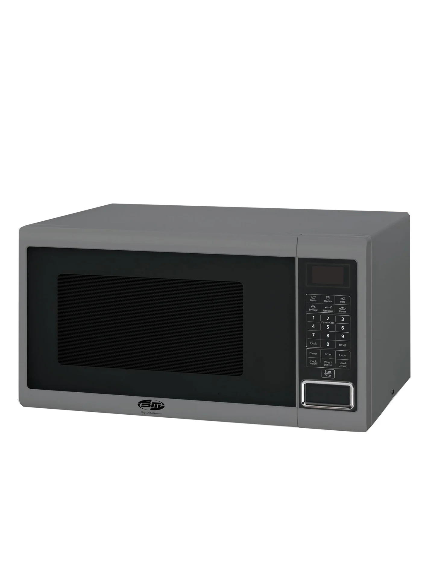 BM Digital Microwave Oven with Auto Cooking Menu Premium Aluminum Finish (Silver, 30 L) tx12m