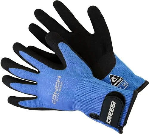 Premium Dyfiber Water Sports Gloves Durable Protective Gear for Diving and Snorkeling (Blue, Medium) 65c59