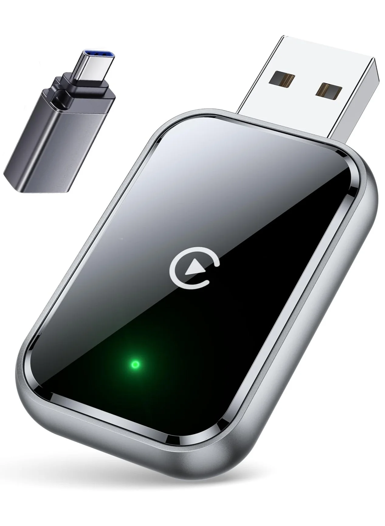 SYXUMLKLS Wireless 2-in-1 CarPlay Adapter for Android and Smart Systems (Stable Connection, Includes Extension Cord) 8g4x4