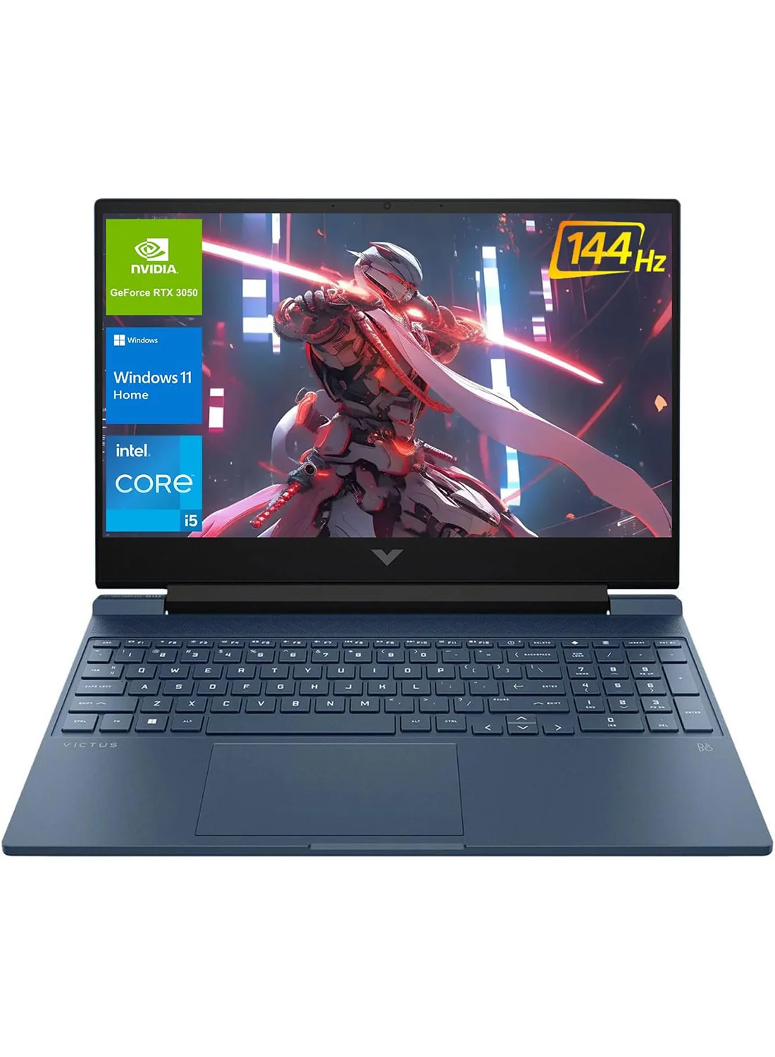 HP Victus Gaming Laptop 15.6-Inch FHD Display, Intel Core i5, 16GB RAM, 512GB SSD, 4GB RTX 3050 Graphics, Windows 11 Home (Performance Blue) rdz6s