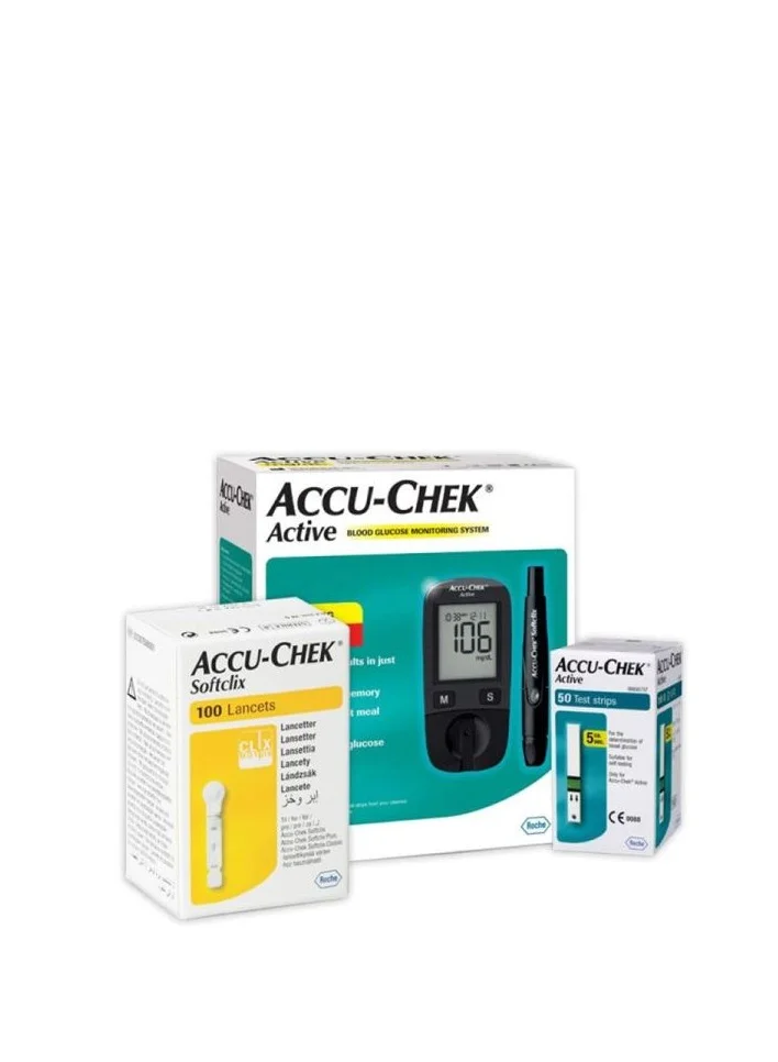 Blood Glucose Monitoring System Kit with 50 Test Strips and 100 Lancets (Premium Diagnostic Set) 33vqn