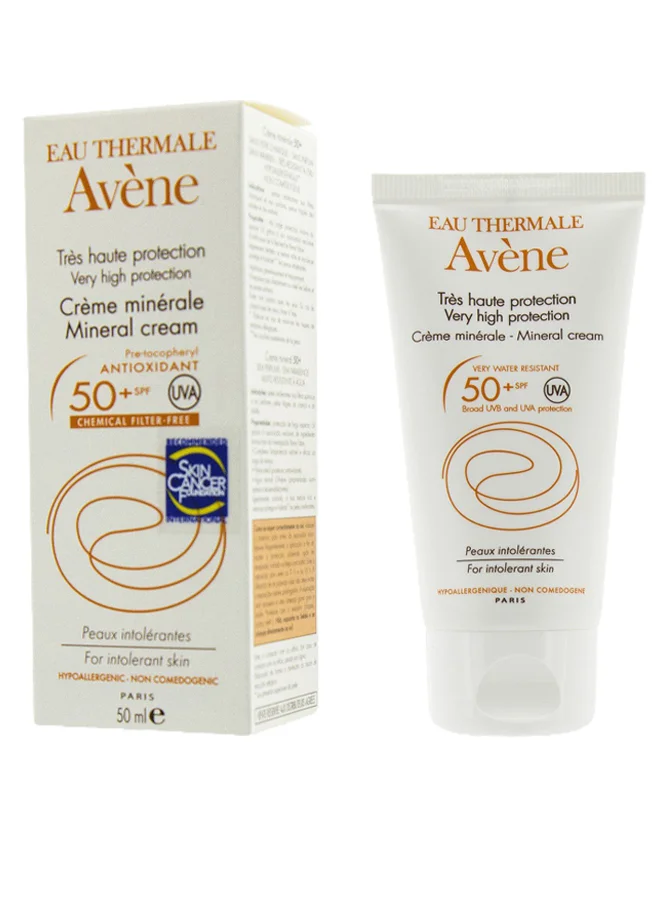 Mineral Sunscreen Cream SPF50+ High Protection for Sensitive Skin (50 mL) ivaha