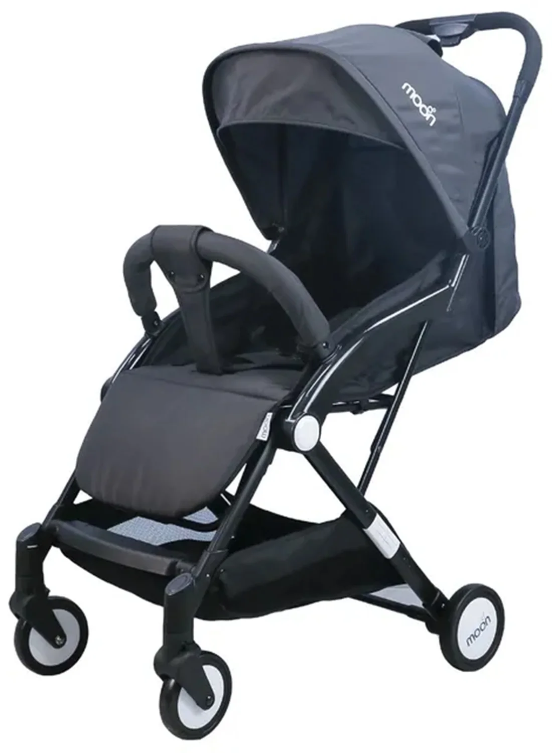 Moon Compact Cabin Stroller Lightweight Foldable Travel Pushchair (Dark Grey, 1 Unit) mvtuj