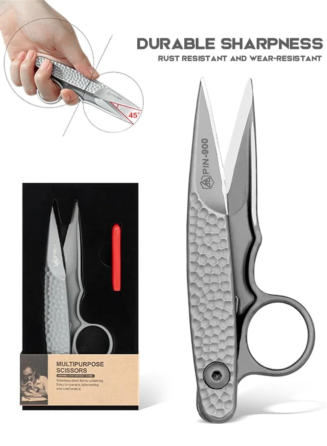 Sweet Life Premium Fabric Scissors Professional Stainless Steel Crafting Shears for Sewing and Dressmaking (Black, 20 cm) but3t