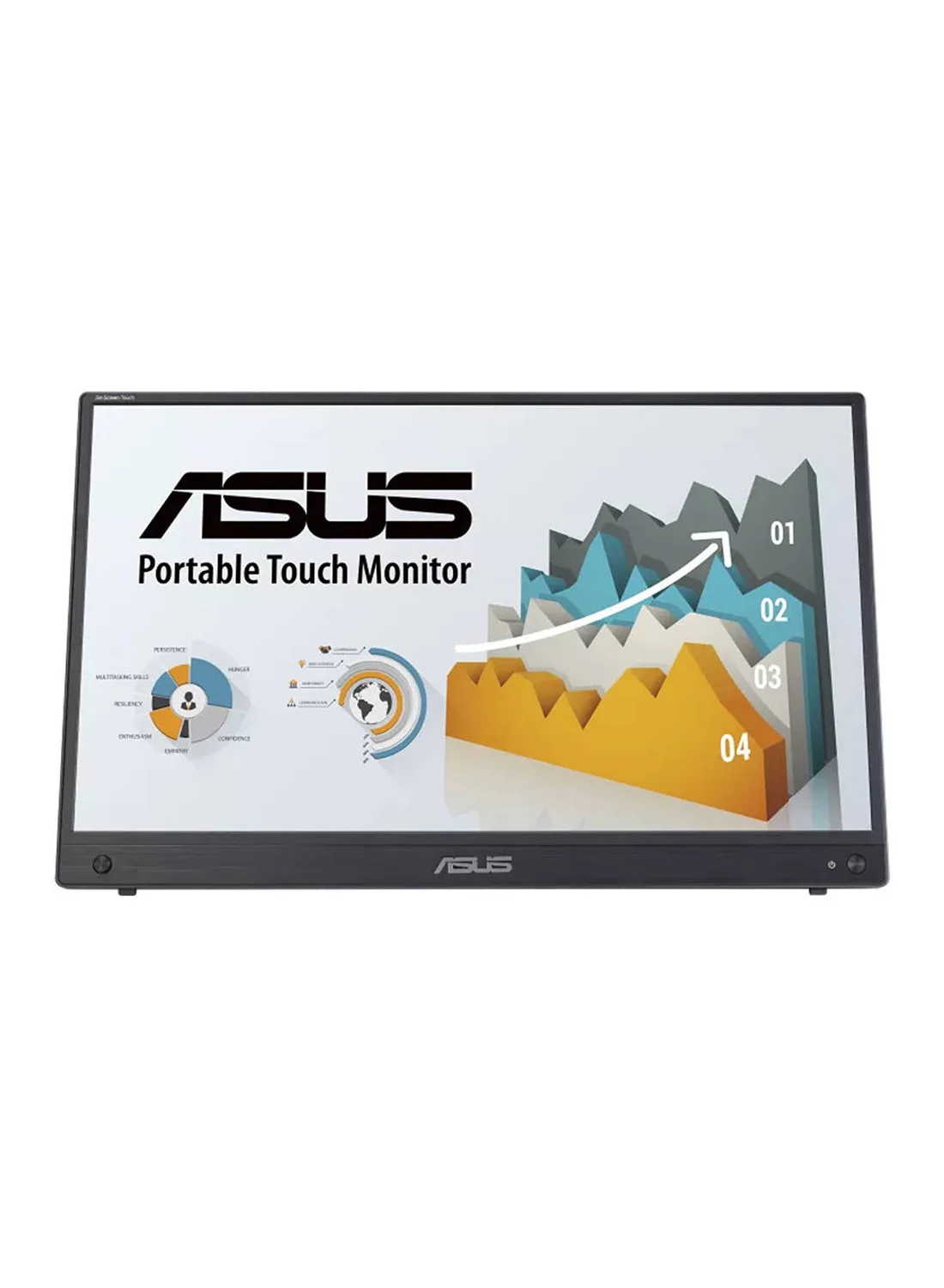 Portable Touchscreen Monitor 15.6 Inch FHD IPS Display High-Definition Slim External Screen for Laptop (Black) td1ge