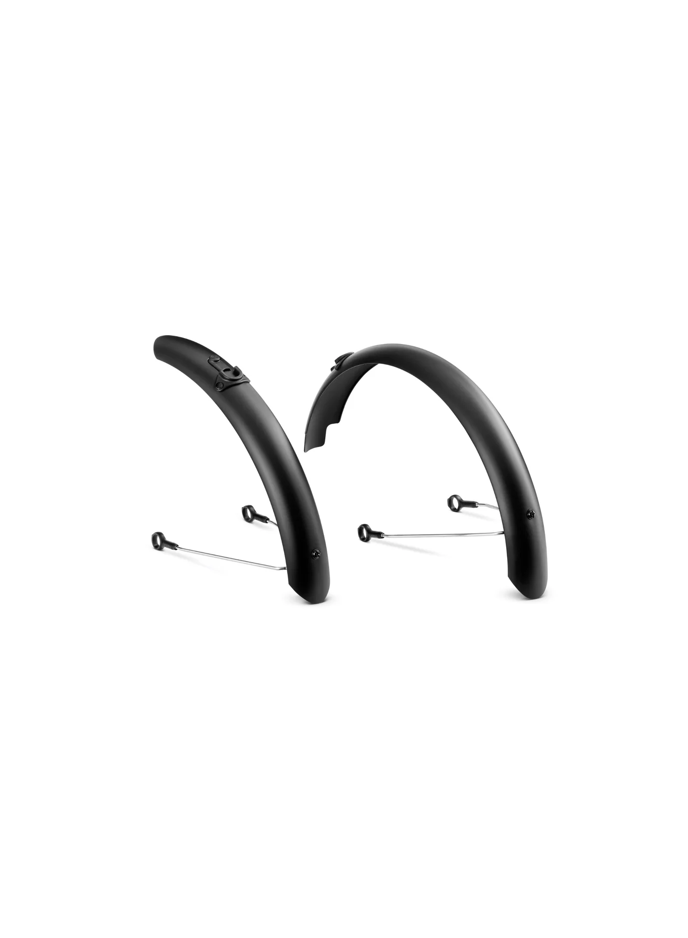Premium Snap-On Bicycle Fenders Splash Protection Set (Matte Black, 4-Piece) qpi4d