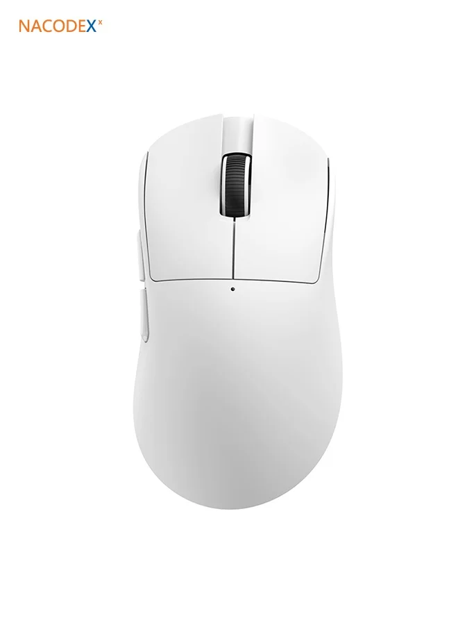Nacodex NJ08 Wireless Gaming Mouse with RGB Lighting and 12800 DPI (White, 12 cm) pzmr0