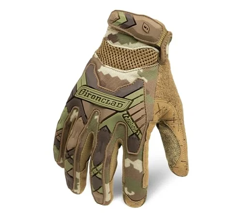 Tactical Impact Camouflage Work Gloves (Small, Camo) dbirp