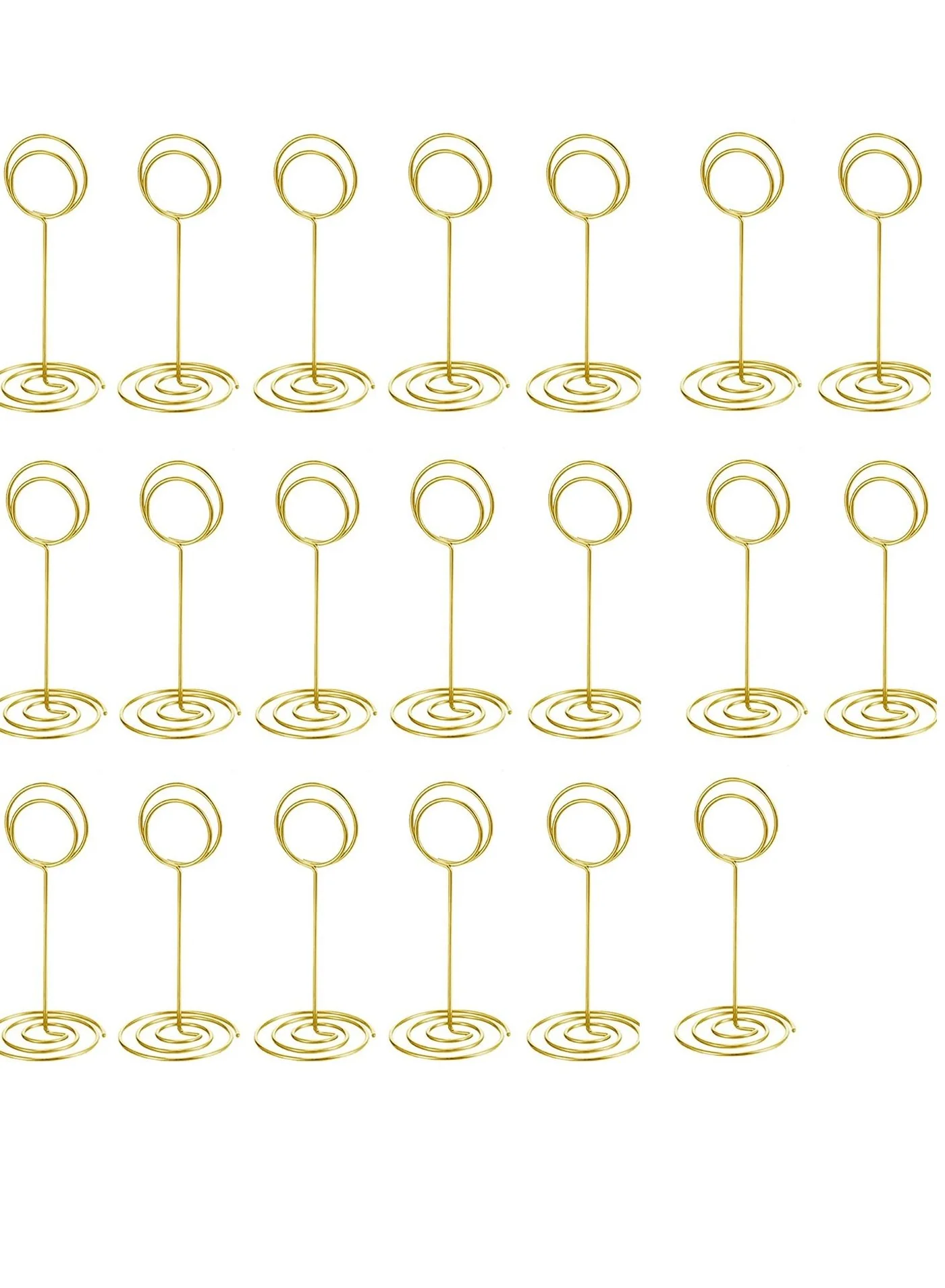 SYOSI Table Number Holders for Wedding and Party Decoration (20 Pack, Gold) fi8dp