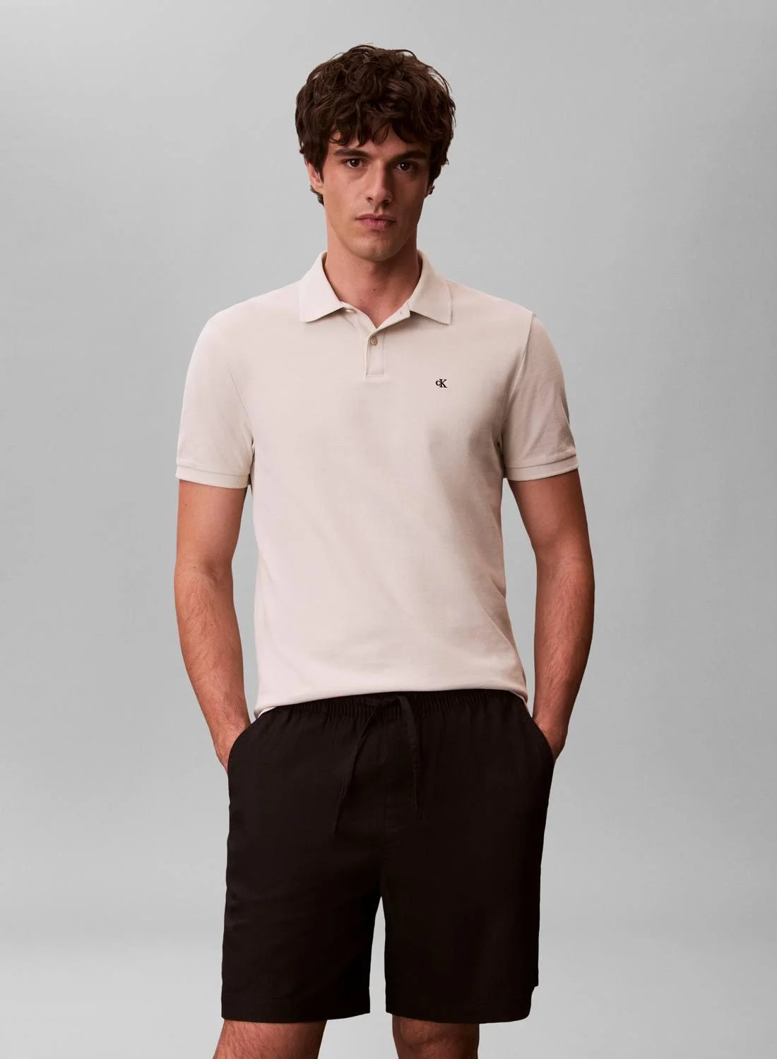 Premium Cotton Piqu¨¦ Polo Shirt Breathable Short Sleeve Casual Top for Men (Solid White, Large) fxsw1