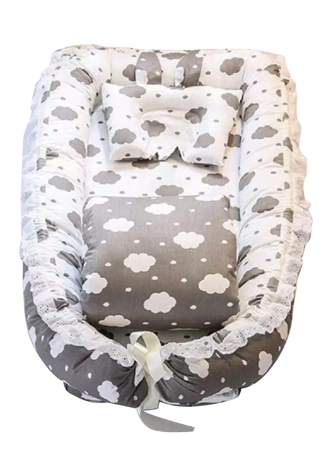 Baby Life Portable Folding Baby Nest Lounger (Soft Cotton, 1 Pack) lh8rr