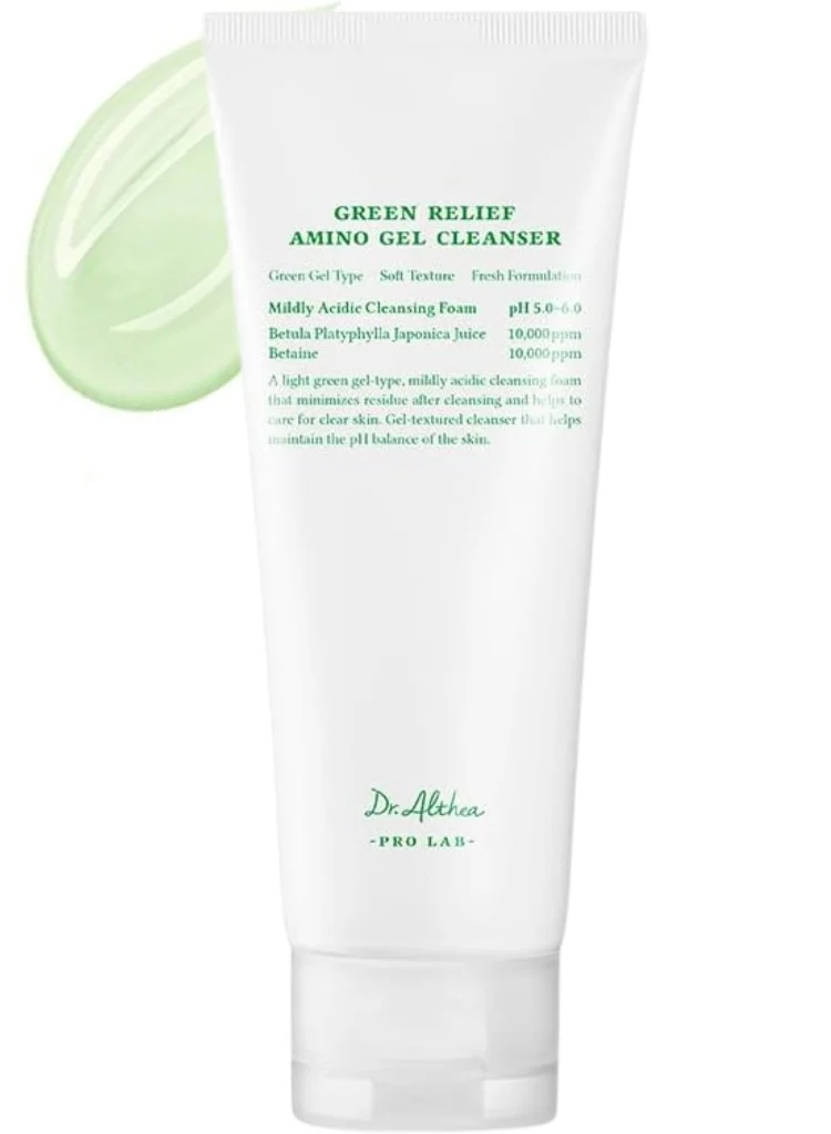 Dr. Althea Green Relief Amino Gel Cleanser Premium Hydrating Face Wash for Sensitive Skin (100 mL) 6hm64