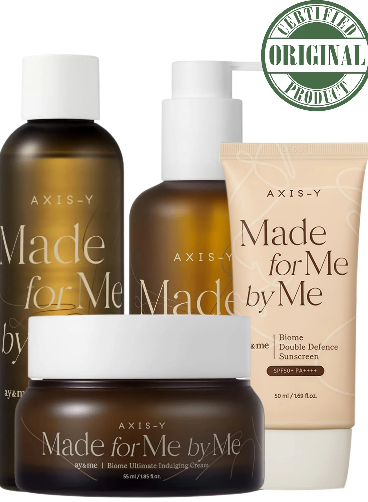 AXIS-Y Complete Soothing Barrier Skincare Routine Set for Sensitive Skin (4-Piece Set) 9lllu