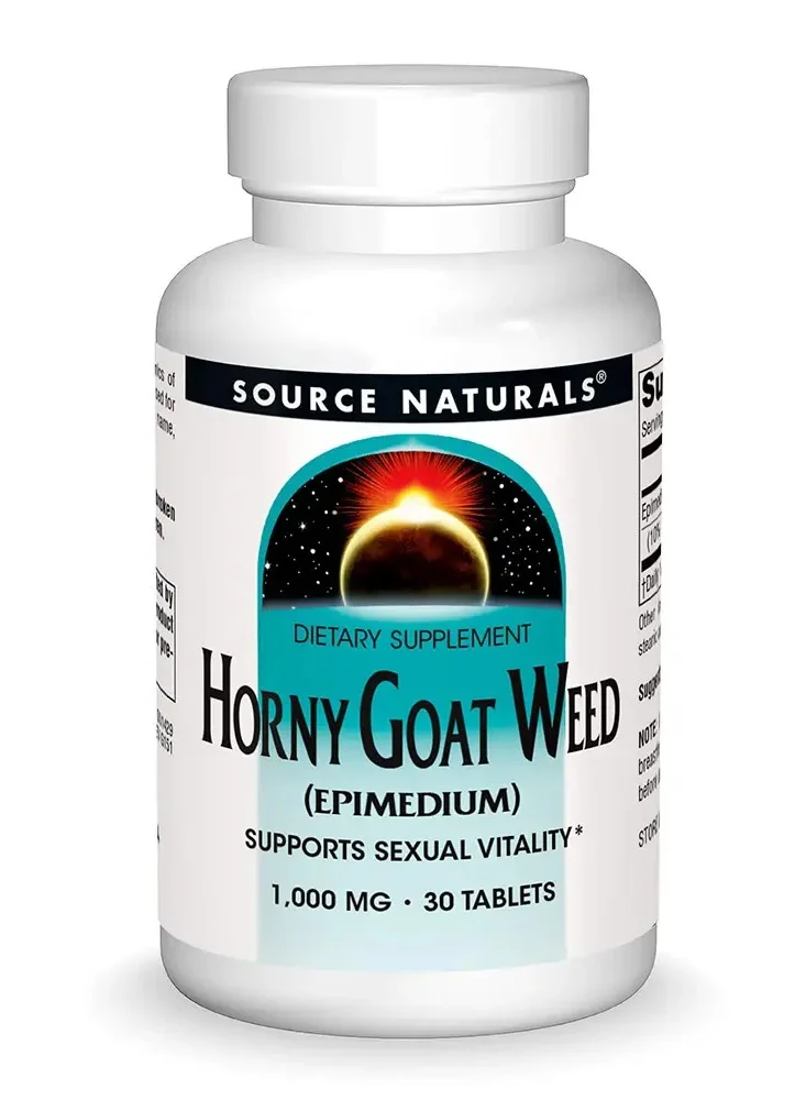 Source Naturals Horny Goat Weed Extract Supplement (1000 mg, 30 Tablets) Premium Men's Vitality Support ff4ca