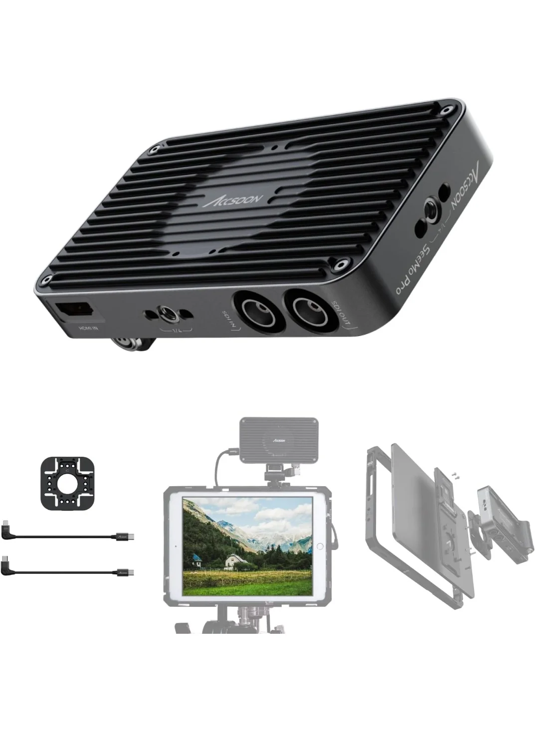 Professional HDMI and SDI to iOS Video Capture Adapter for Live Streaming and Mobile Recording (Compact Design) ktdv8