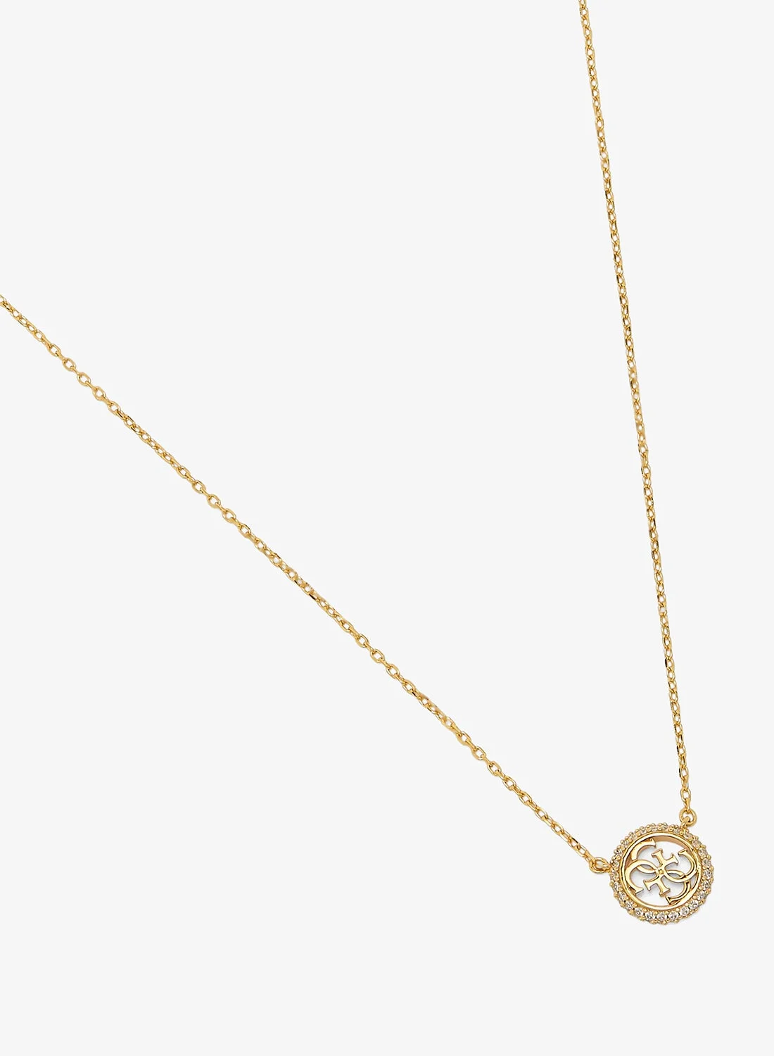 Premium Logo Pendant Necklace Elegant Gold-Tone Jewelry Accessory for Women mnyg7