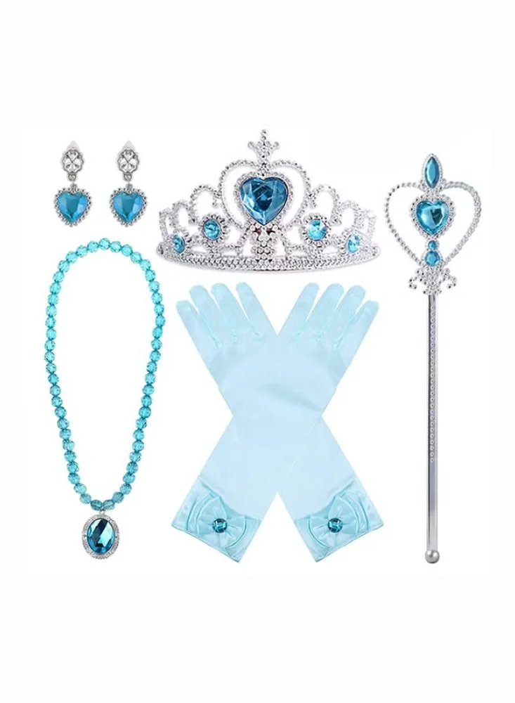 Dream Zone Princess Dress Up Costume Accessories Set (5-Piece, Kids) 0bnts