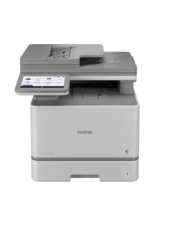 All-in-One Business Color Laser Printer Professional High-Speed Document Management System (White, Grey) je9dj