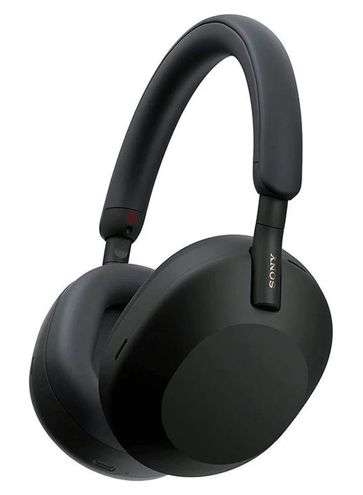 Premium Wireless Over-Ear Noise-Cancelling Headphones with Long-Lasting Battery (Black) f0clq