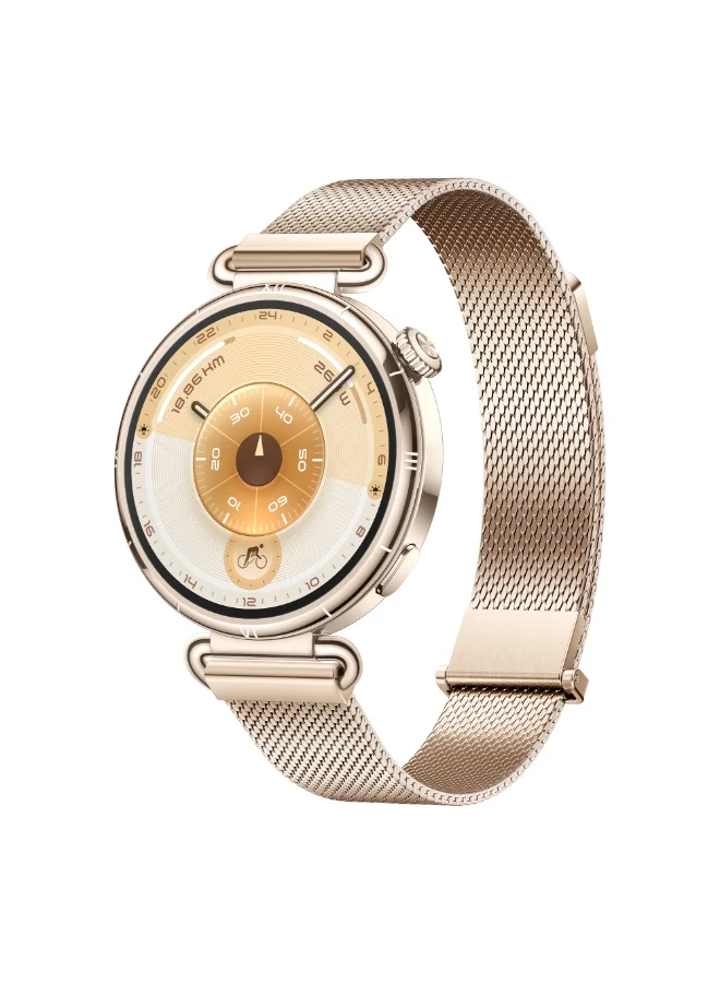 Premium Smart Watch 41mm Fitness Tracker with 1.47-inch Display and Health Monitoring (Gold, 41mm) eqqam