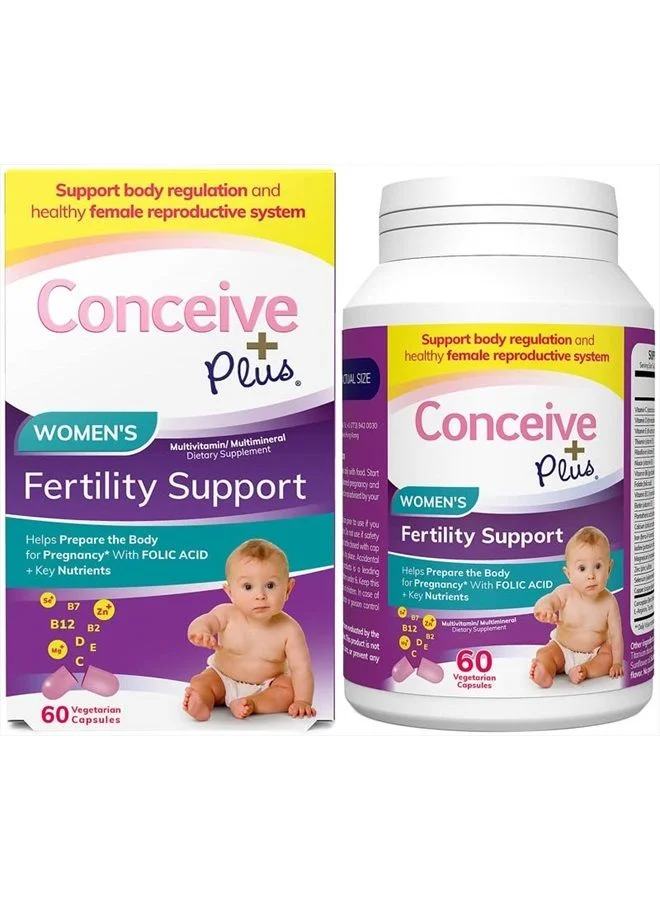 Fertility Support Supplement for Women Premium Prenatal Vitamin Formula (60 Capsules, 30 Day Supply) usccq
