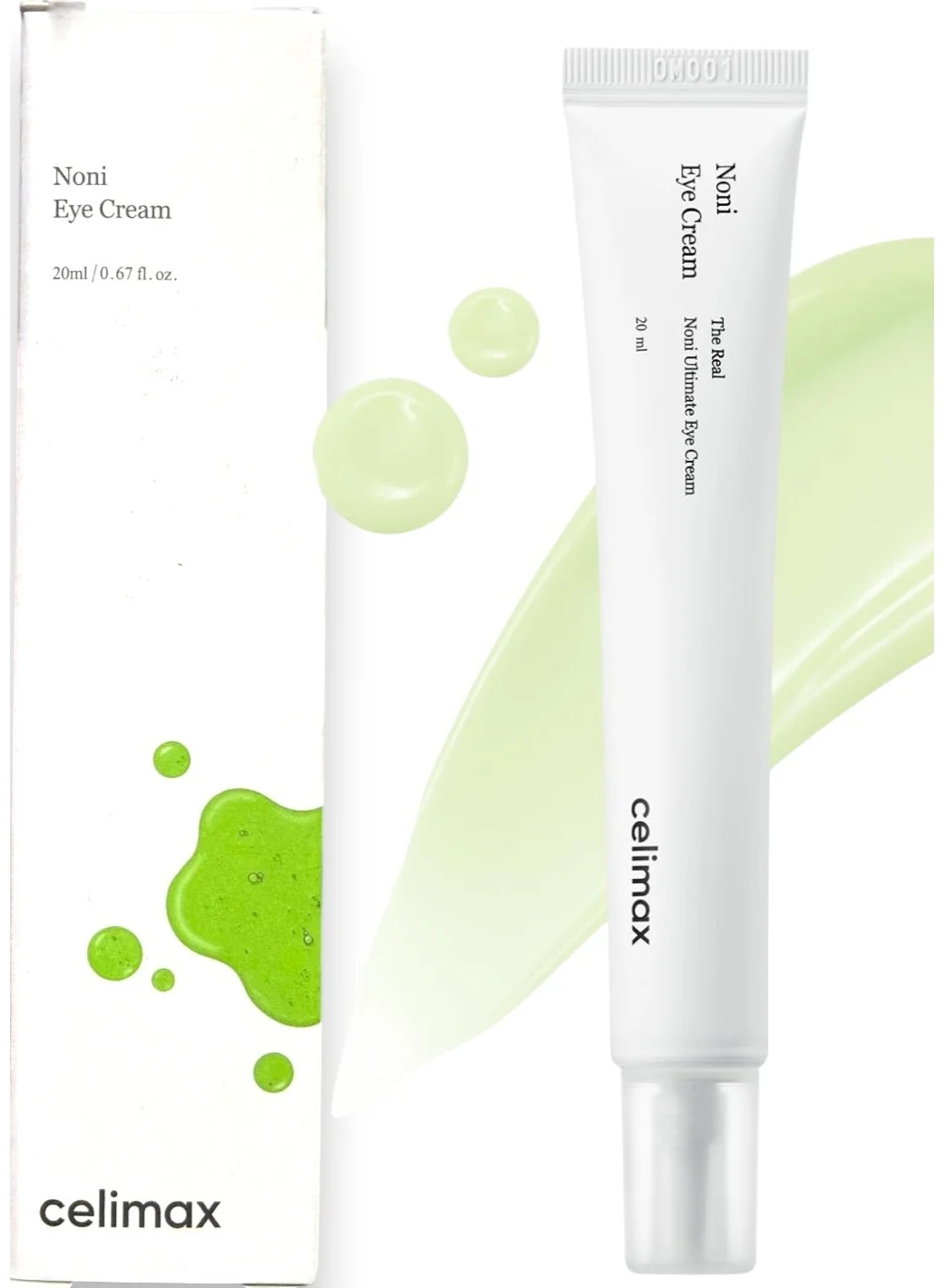 Celimax Real Noni Eye Cream with Bakuchiol and Noni Extract for Hydrating and Brightening (20 mL) x7uq1