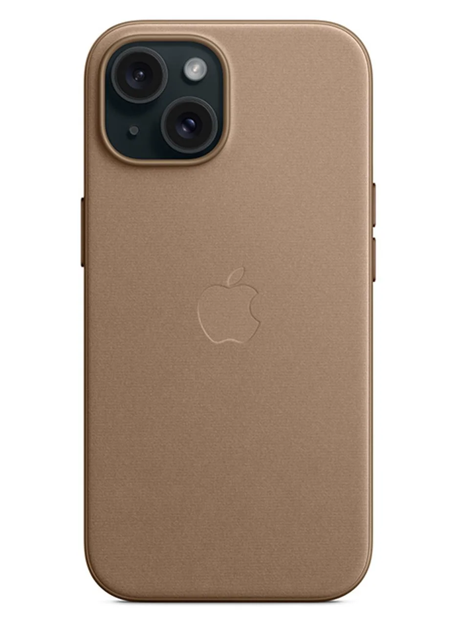 Premium Smart Protective Phone Case with Magnetic Charging Support (Taupe, For 15 Series) uvs8e