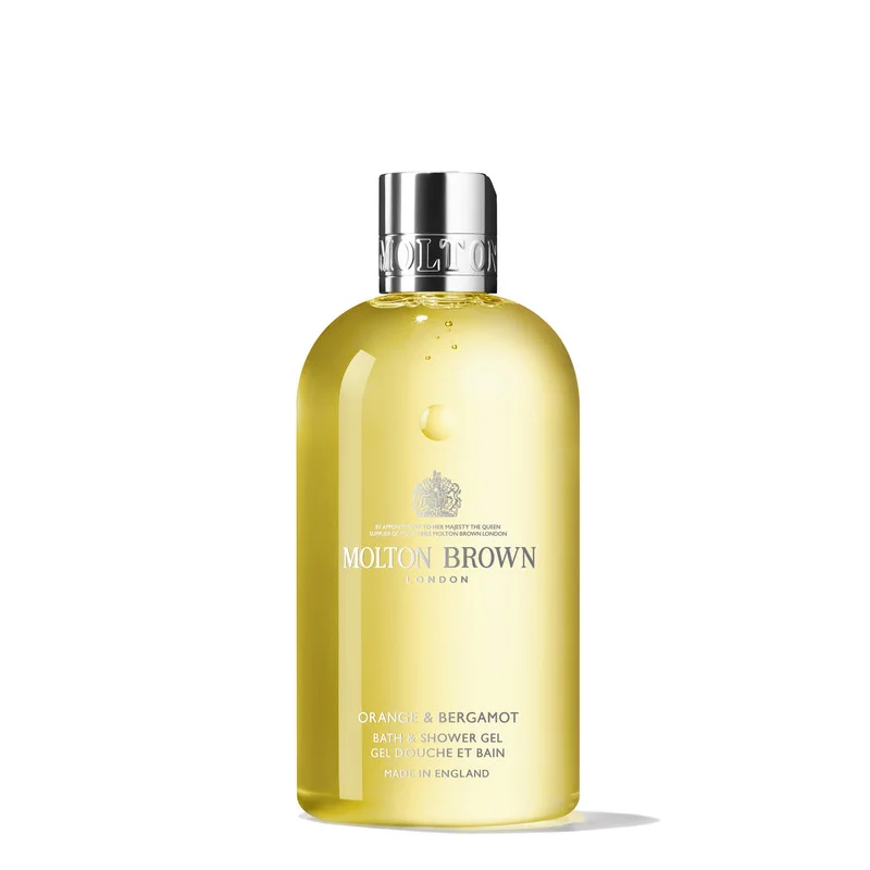 Orange & Bergamot Bath & Shower Gel Premium Refreshing Body Wash (300 mL) 1bujk
