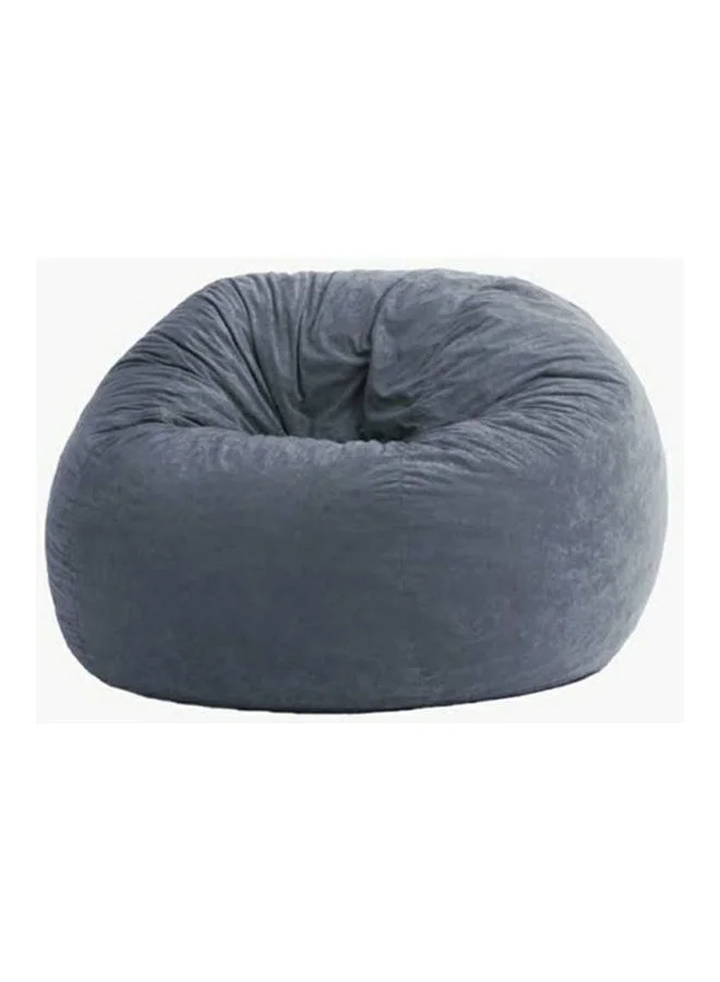 Egyptian Brand Velvet Bean Bag Chair Premium Lounge Seating for Recreation Room (Grey, 80x50cm) jo2oh