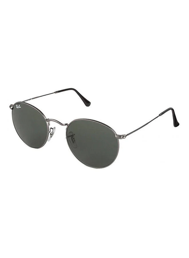 Premium Round Metal Frame Sunglasses for Men (Grey, 50 mm) nio9j
