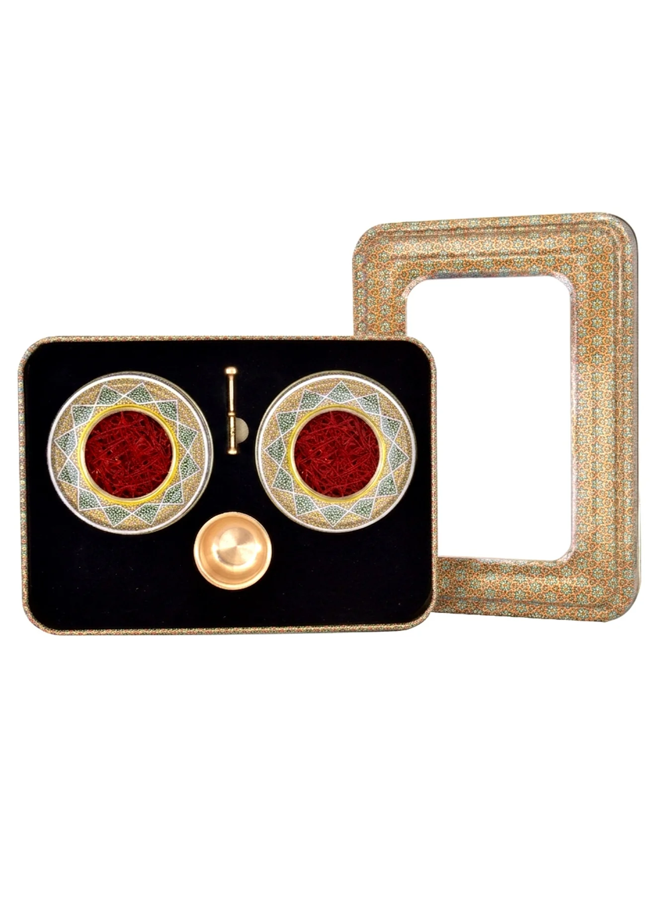ZARCHIN Saffron Gift Box Premium Super Negin Saffron Threads with Brass Mortar and Pestle (2g) nn5rh