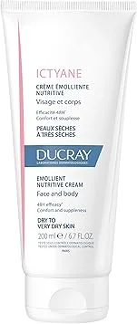 Ictyane Emollient Nutritive Cream for Face and Body (Premium Hydrating Formula, 200 mL) my8wc