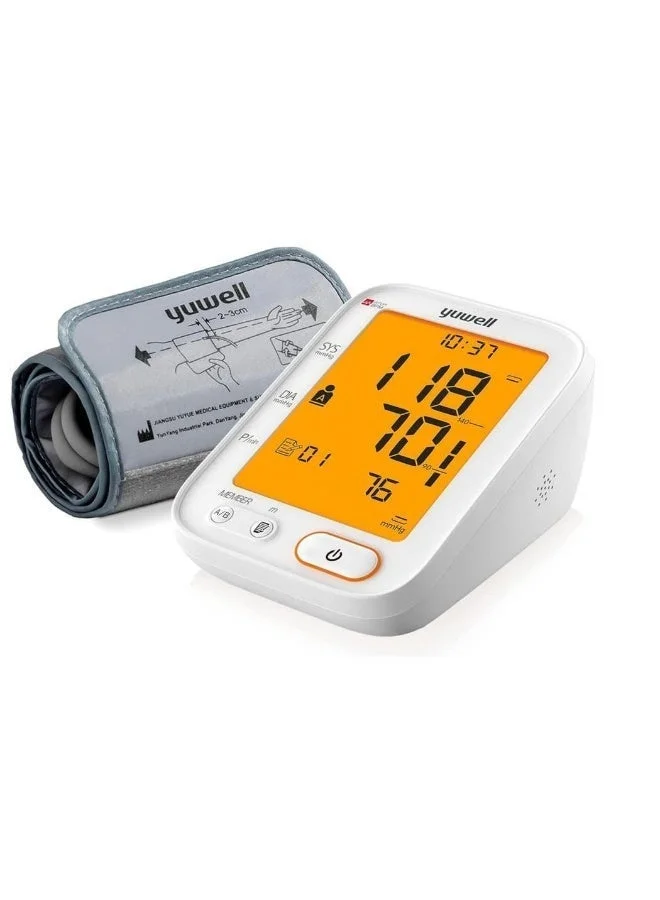 Premium Digital Upper Arm Blood Pressure Monitor Automatic Heart Rate Pulse Meter (1 Unit) wkzja