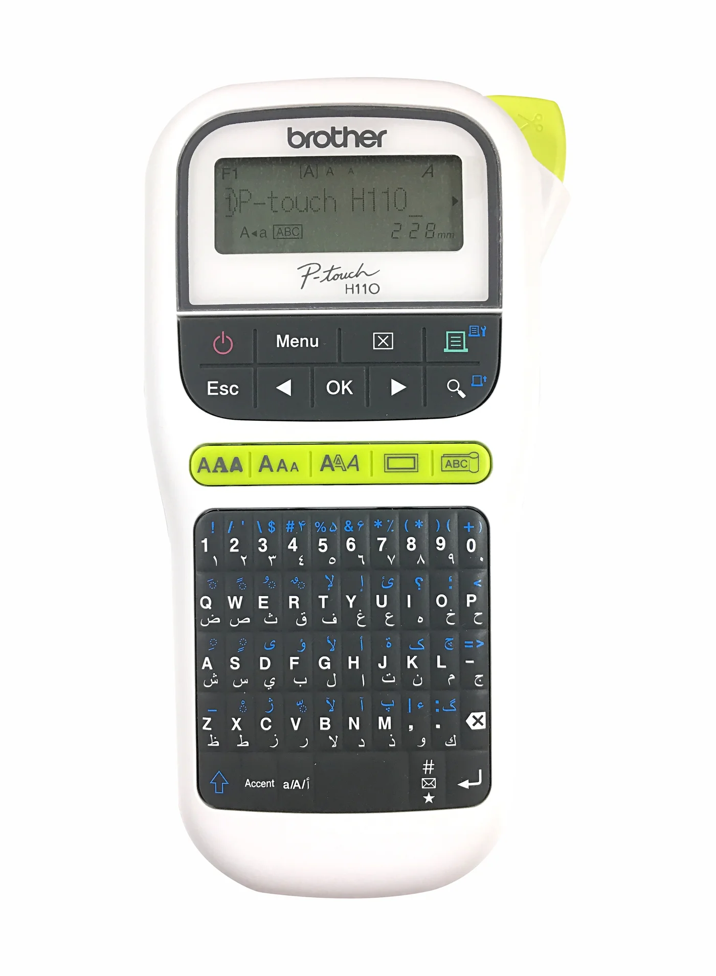 Portable Handheld Label Maker Machine (Compact, White, 12mm Width) for Home and Office Organization oi3ze
