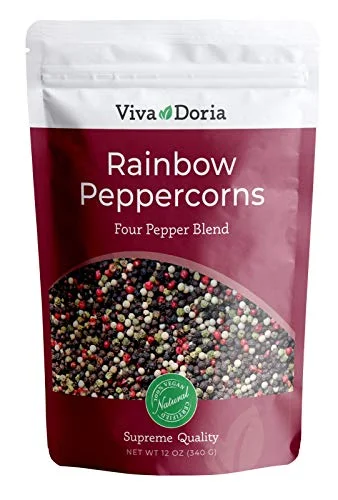 Viva Doria Rainbow Peppercorn Blend Premium Whole Spice Mix for Grinder Refills (340 g) jq670