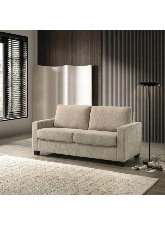 Danube Home Alexis Fabric Sofa Bed Convertible Sleeping Sofa for Living Room (Beige, 179.5x86x91cm) js5qn