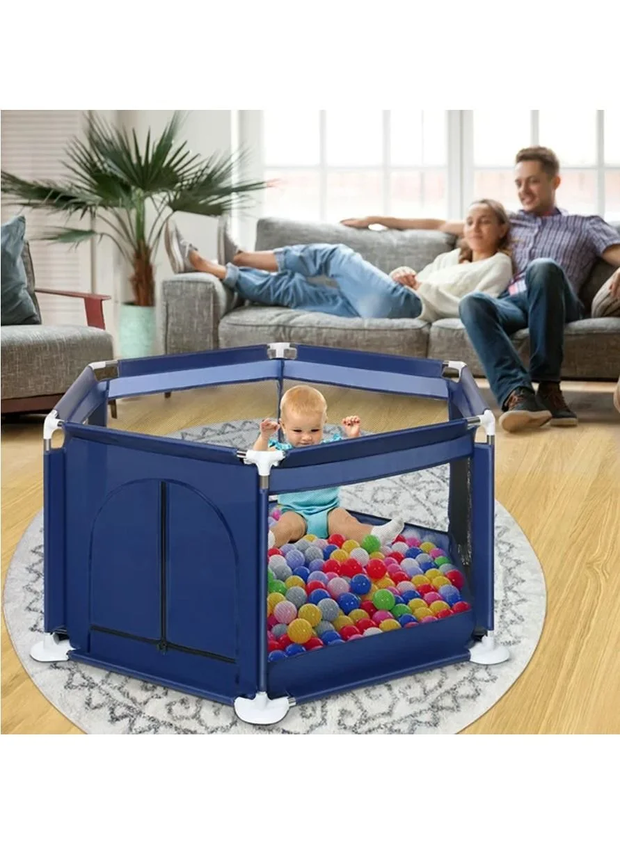 DubaiGallery Foldable Baby Playpen Safety Fence (6-Panel, Washable) Premium Indoor Playground for Toddlers jzk91