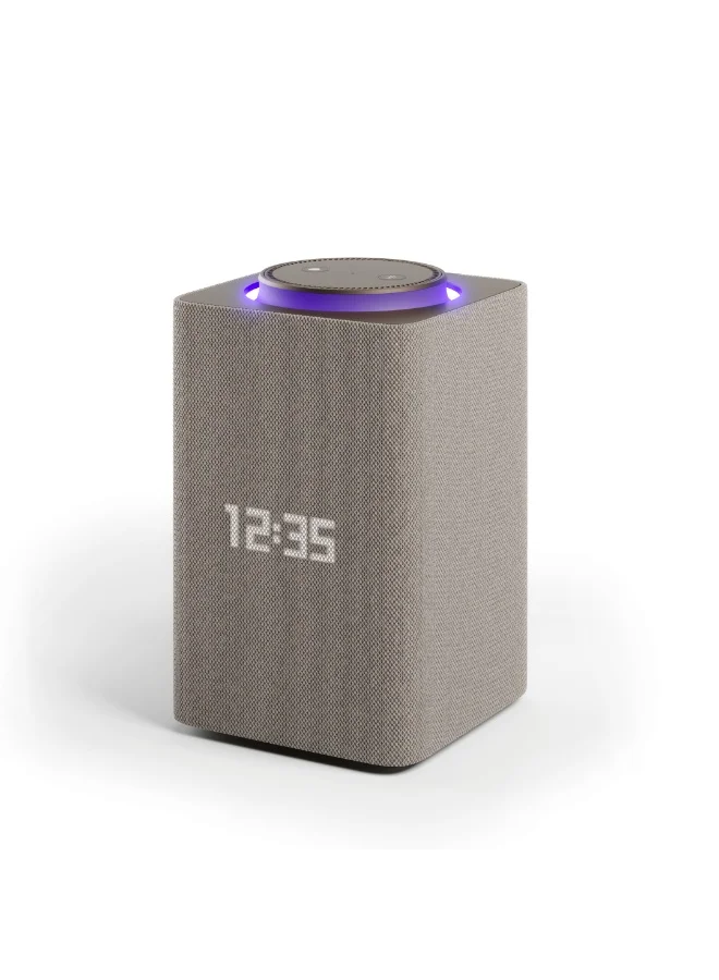 Yasmina Smart Speaker AI Voice Assistant with Bluetooth and Wi-Fi Connectivity (Beige, Max Size) 22bpb