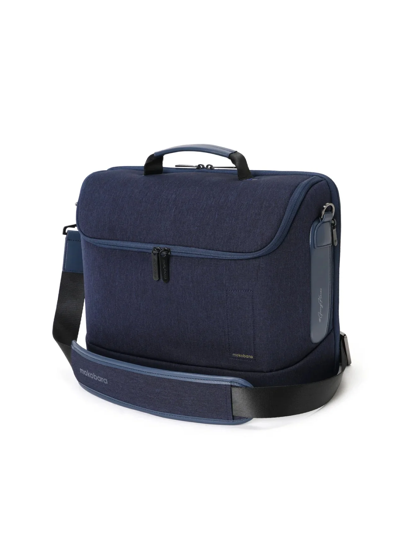 Transit Laptop Briefcase Premium Water-Resistant Business Bag with Microsuede Sleeve (Blue, 15.6-inch) u9fwa