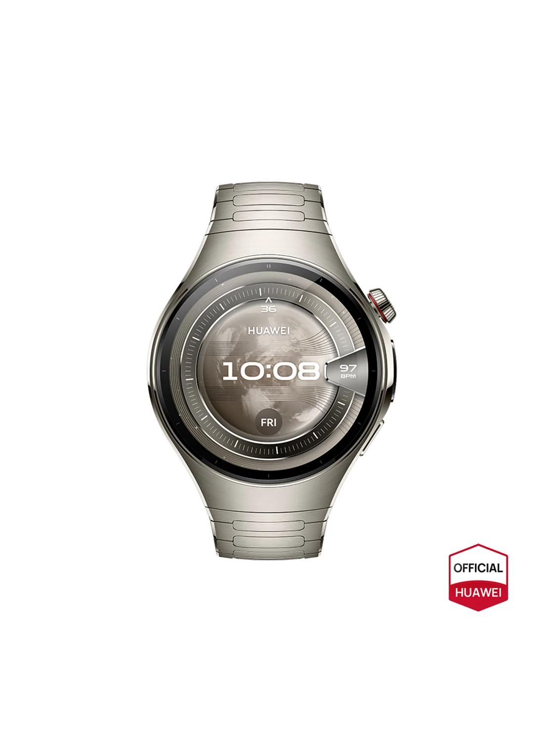 Smart Watch 5 Premium Smartwatch Titanium Case and Strap (46 mm) - Advanced Health Tracking and Connectivity for Android and iOS 7lalt