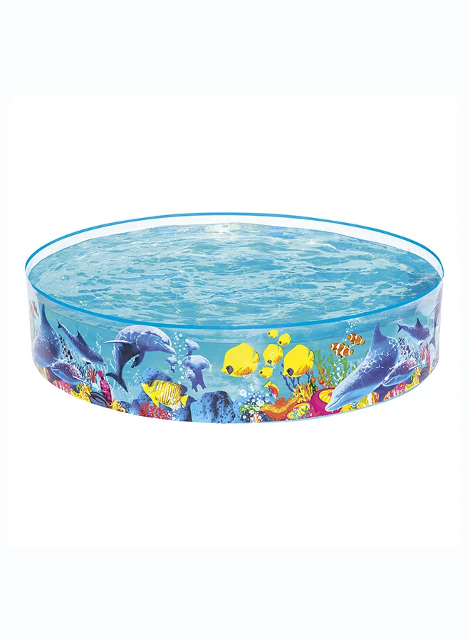 Odyssey Inflatable Fill 'n Fun Play Pool Durable Outdoor Water Activity Toy for Kids and Families (244 cm x 46 cm) tp79f
