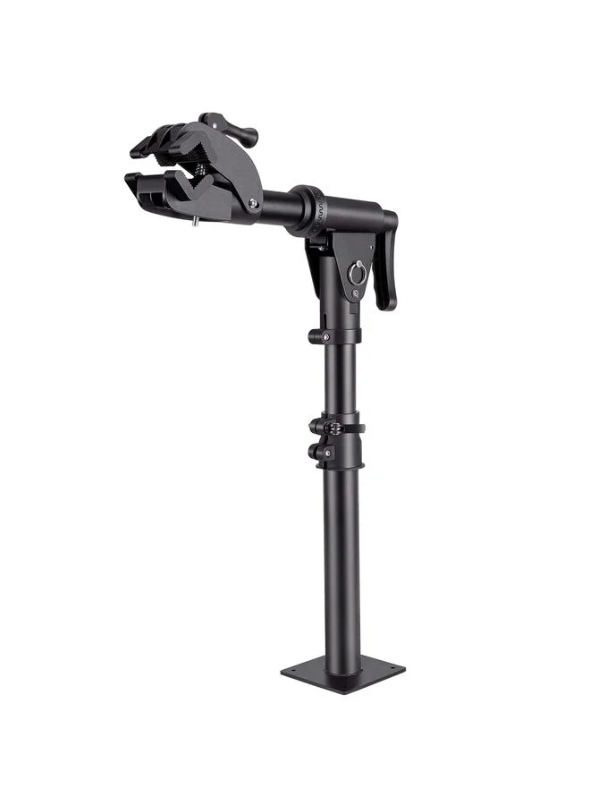 LAMAY Bench Mount Bike Repair Stand Professional Workstand for Mountain and E-Bikes (Black, 40 kg Capacity) ivuum