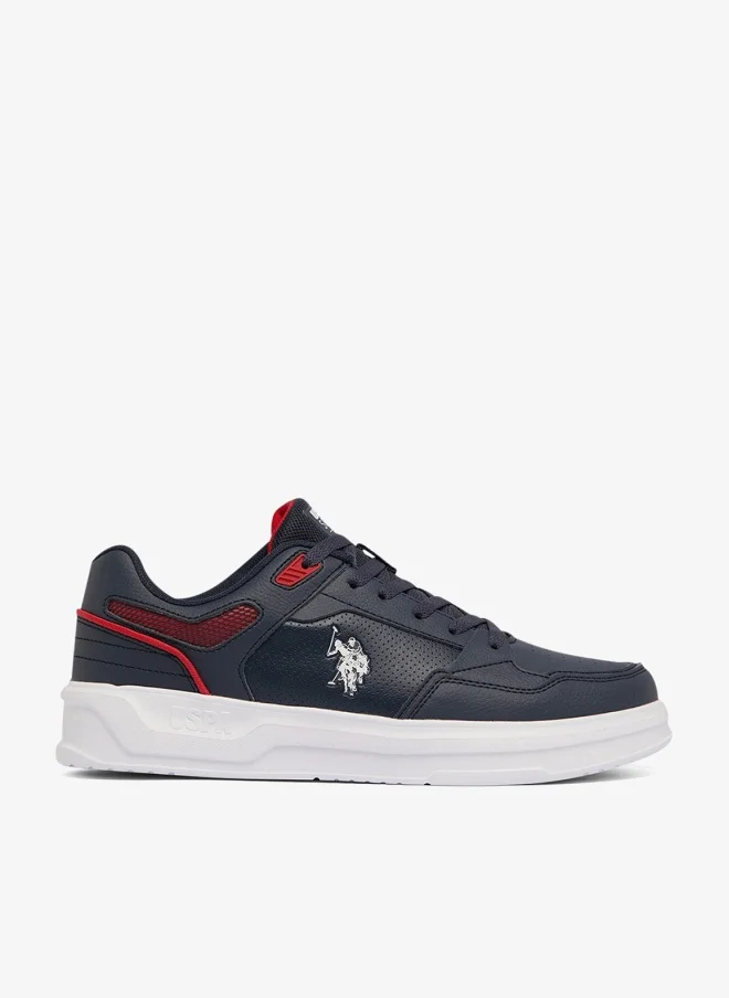 U.S. Polo Assn. Men's Navy Low-Top Sneakers Lightweight Lace-Up Casual Shoes (Navy, 42 EU) okuk6