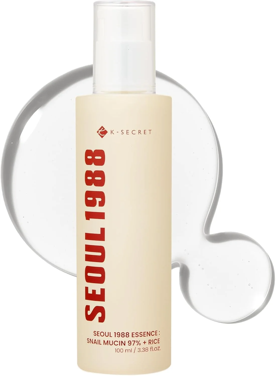 K-SECRET SEOUL 1988 Snail Mucin 97% Essence Facial Serum (100 mL) 4ww6j