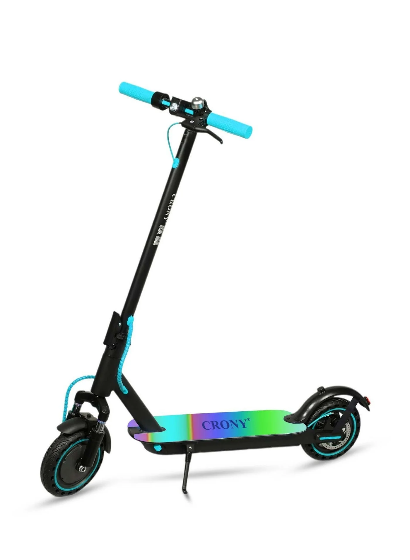 Crony Electric Scooter with 7-Color LED Deck Lights, 250W Motor, Aluminum Alloy Frame, Foldable Design for Daily Commute (Blue) d4woc