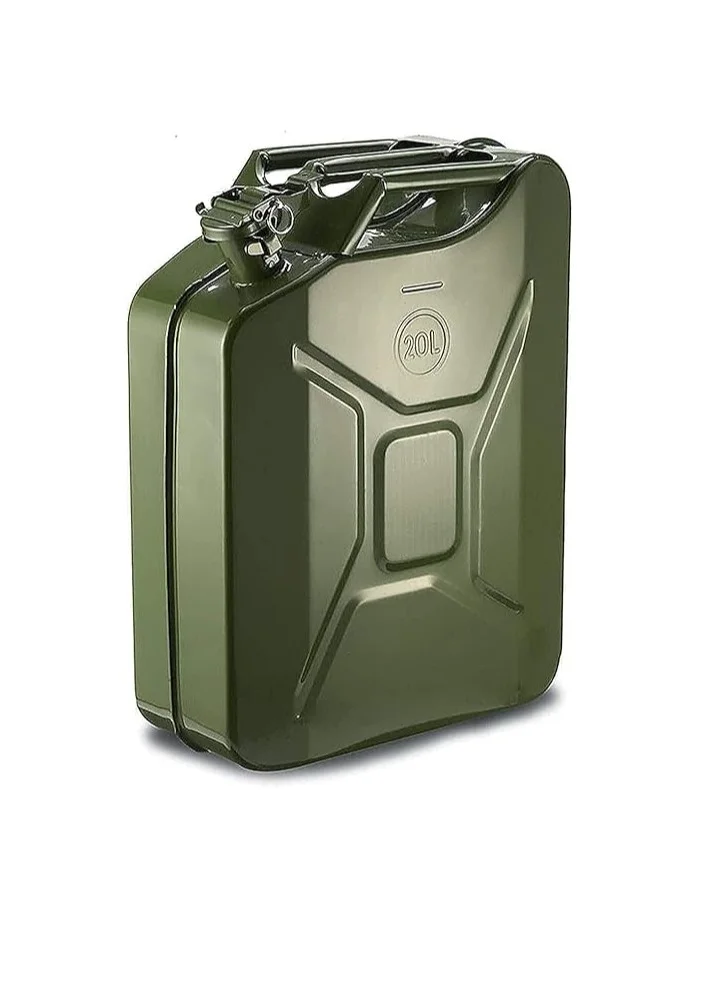 KNP Heavy Duty Metal Jerry Can Fuel Storage Container (20L) mklqf