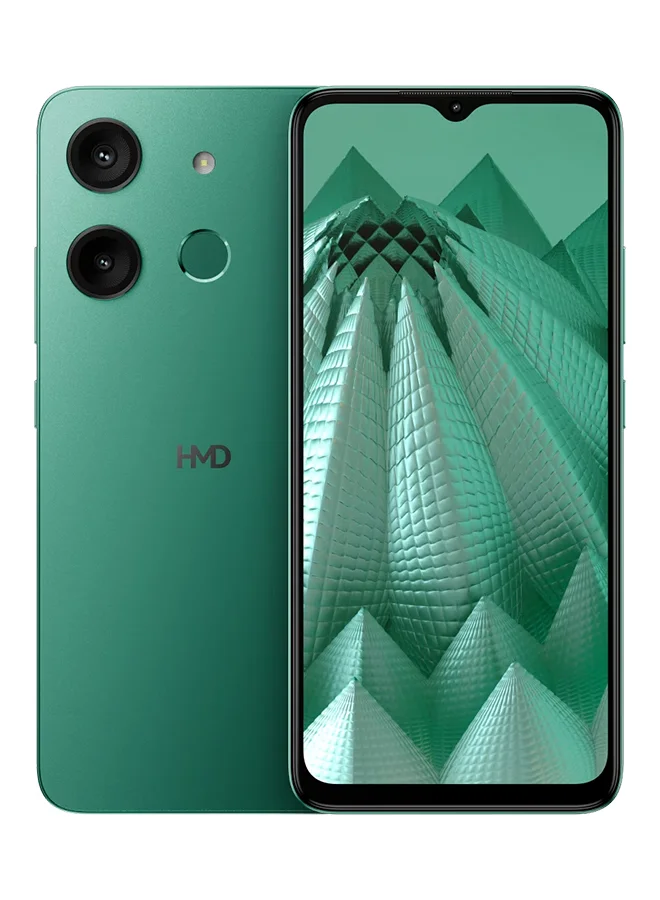 HMD Aura Smartphone (4GB RAM, 128GB Storage, Glacier Green, 6.56-inch Display) 2ocxq