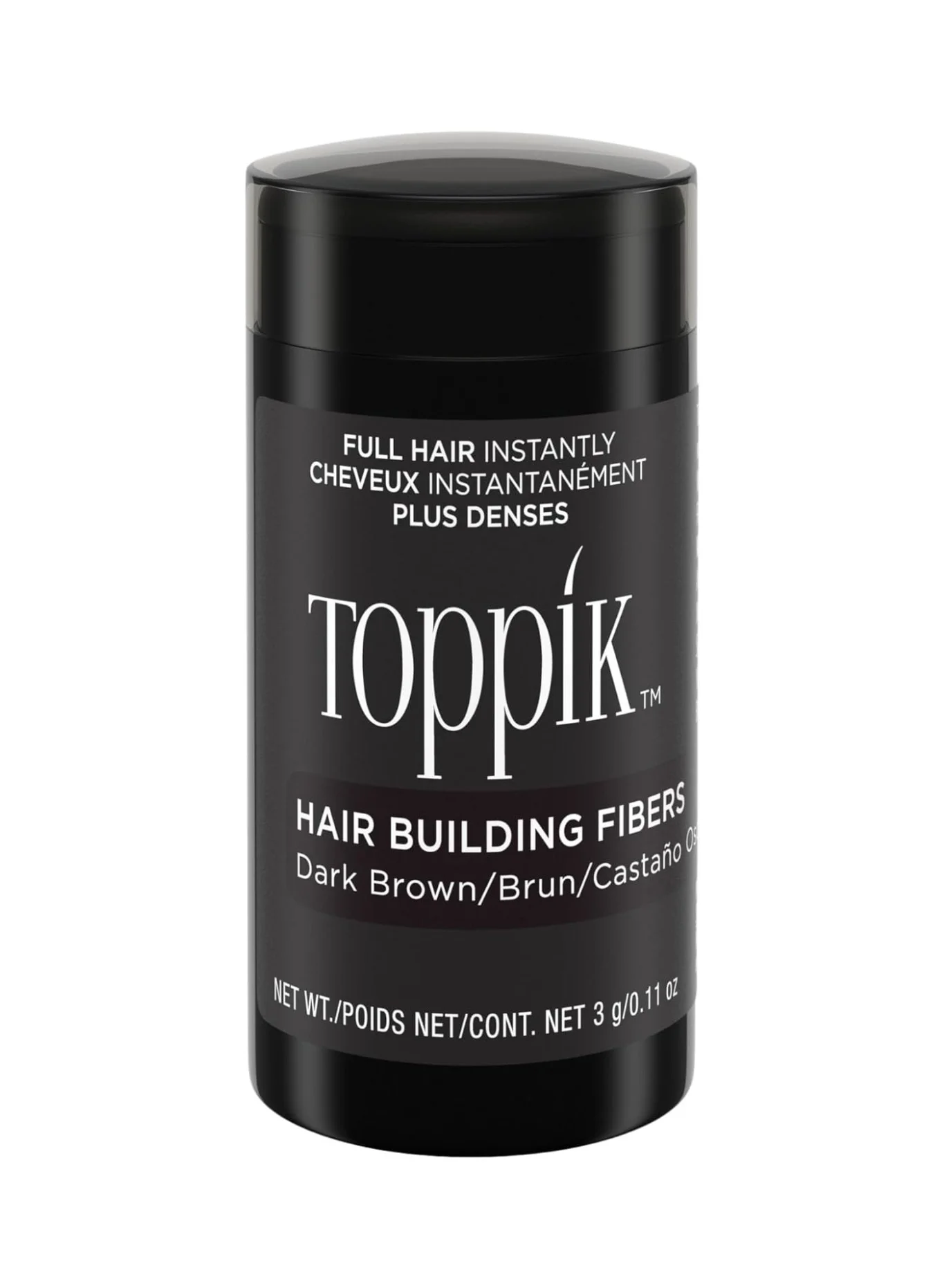 Premium Hair Building Fibers for Thicker-Looking Hair, Natural Keratin Texture Powder (Dark Brown, 3g) zk602