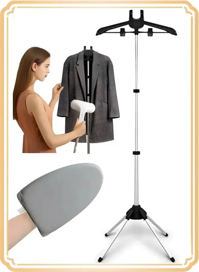 APEX Garment Steamer Stand Adjustable Height Heavy-Duty Clothes Hanger Rack for Home and Professional Use (160 cm) zjdkn