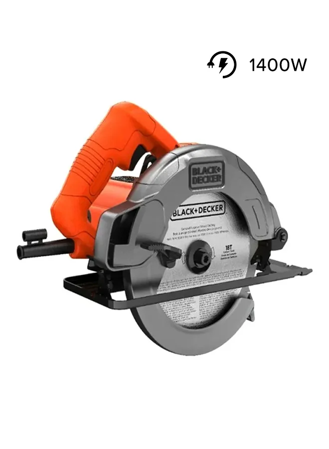 Premium Circular Saw Heavy-Duty Power Tool for Woodworking and Construction (Orange/Silver/Black) nmspm